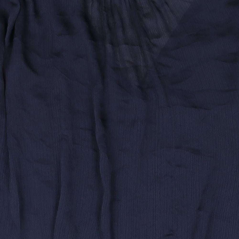 Womens UK Size S Zara Blue Tunic Blouse