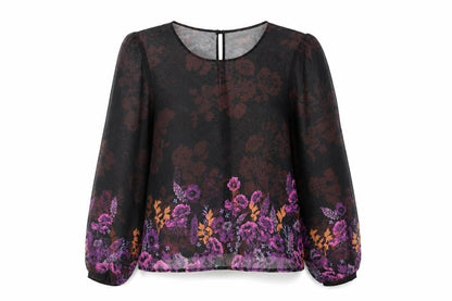 Womens UK Size 14 Miss Selfridge Black Basic Blouse