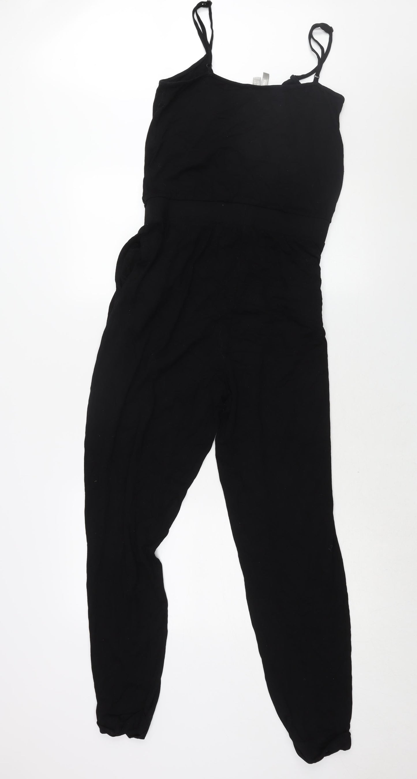 Womens UK Size 12 ASOS One-Piece Black Jumpsuit