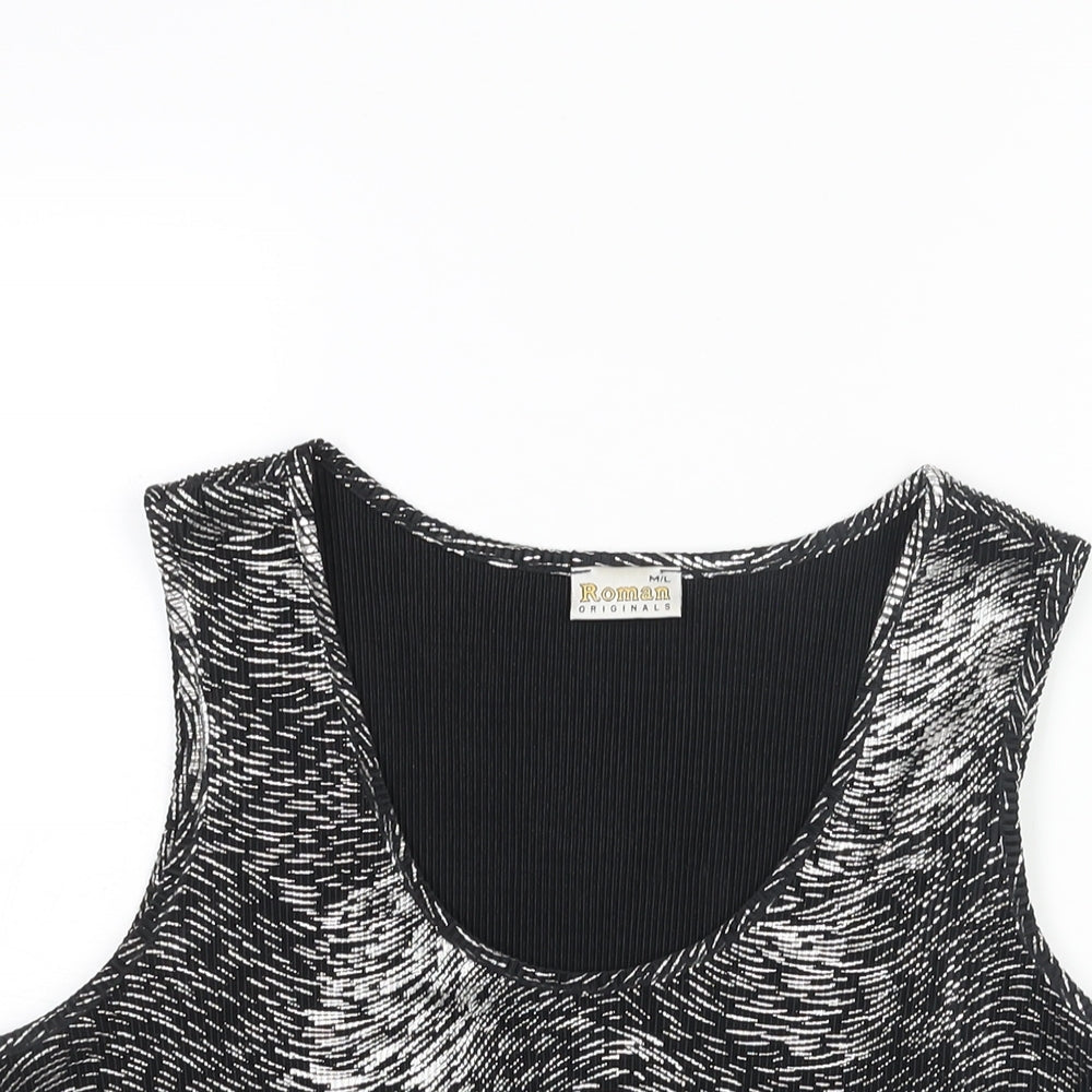 Womens UK Size M Roman Silver Basic Blouse