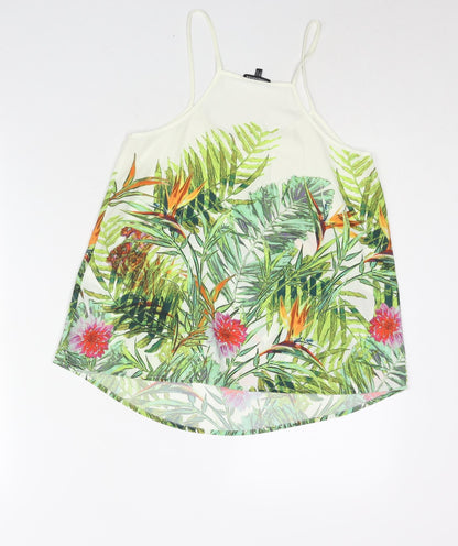 Womens UK Size 8 Warehouse Multicoloured Camisole Blouse