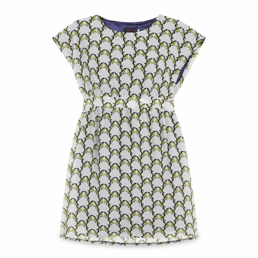 Tenki Womens Multicoloured Geometric Polyester Shift Size 12 Boat Neck Pullover - Belted Bird Print