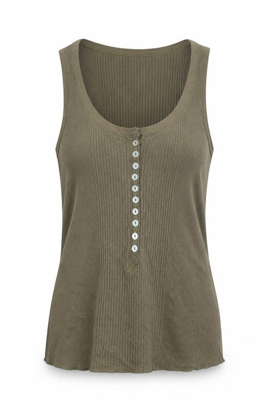 Womens UK Size XL Mango Green Basic Tank