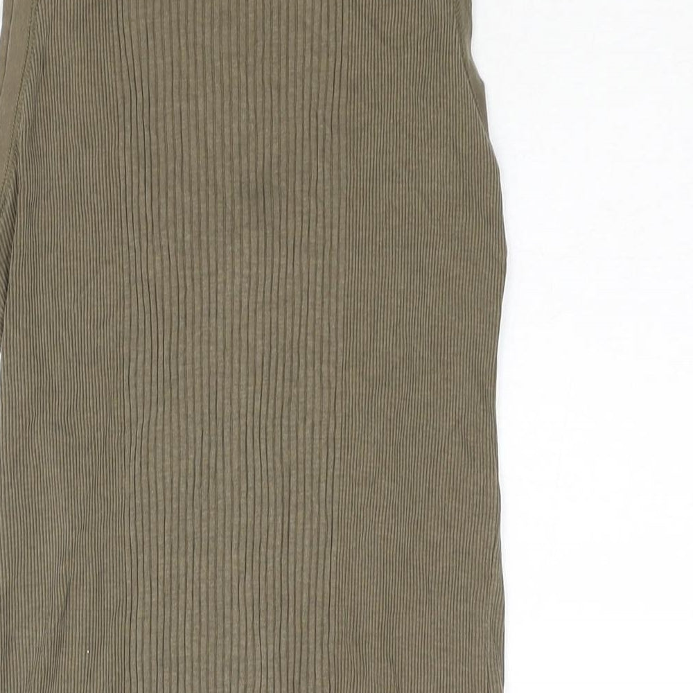 Womens UK Size XL Mango Green Basic Tank