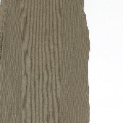 Womens UK Size XL Mango Green Basic Tank