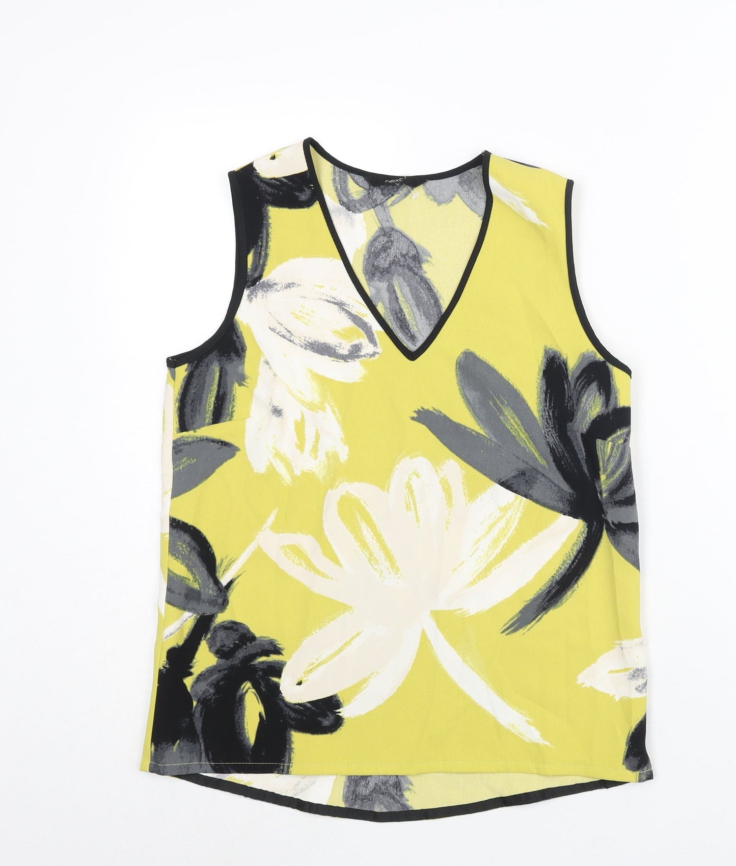 Womens UK Size 8 NEXT Yellow Camisole Blouse