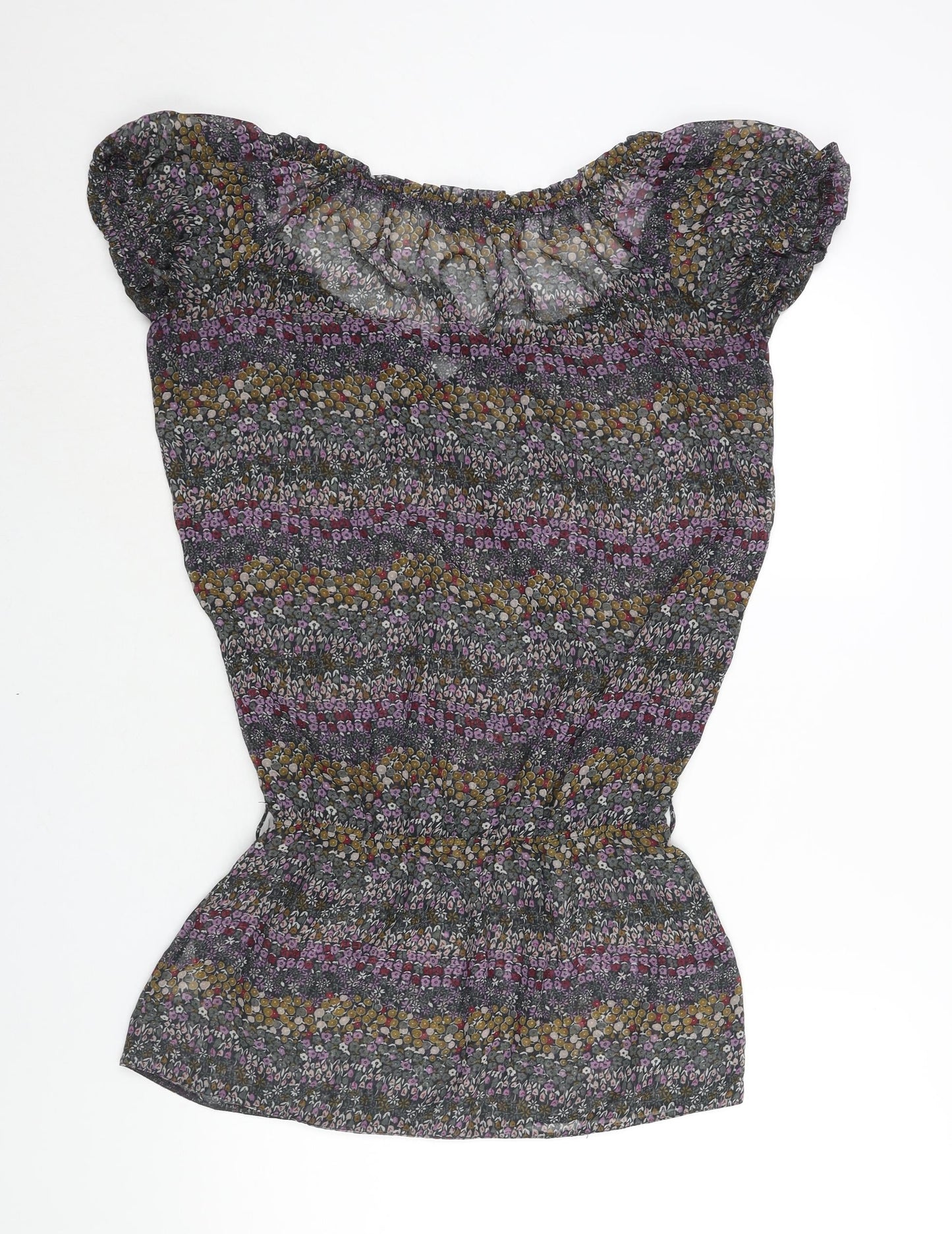 Womens UK Size 10 Dorothy Perkins Multicoloured Tunic Blouse