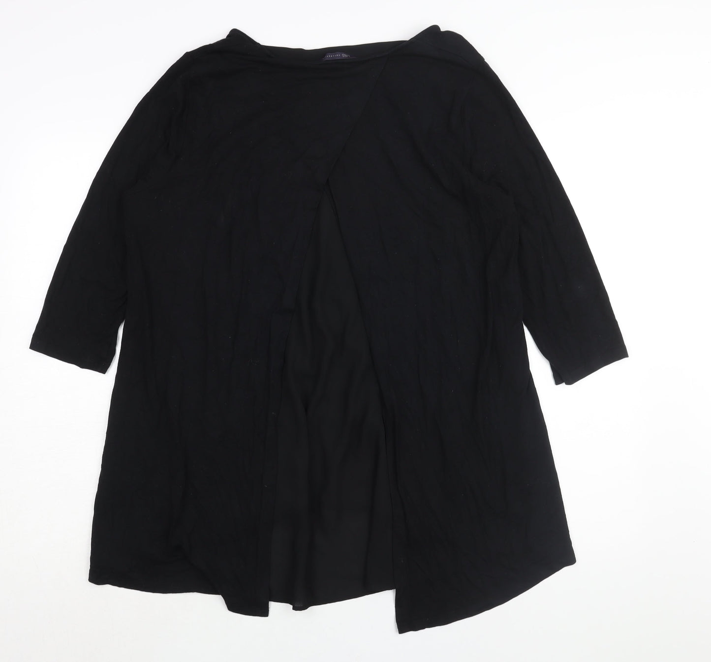 Womens UK Size 16 Marks and Black Tunic Blouse