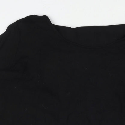 Womens UK Size 16 Marks and Black Tunic Blouse