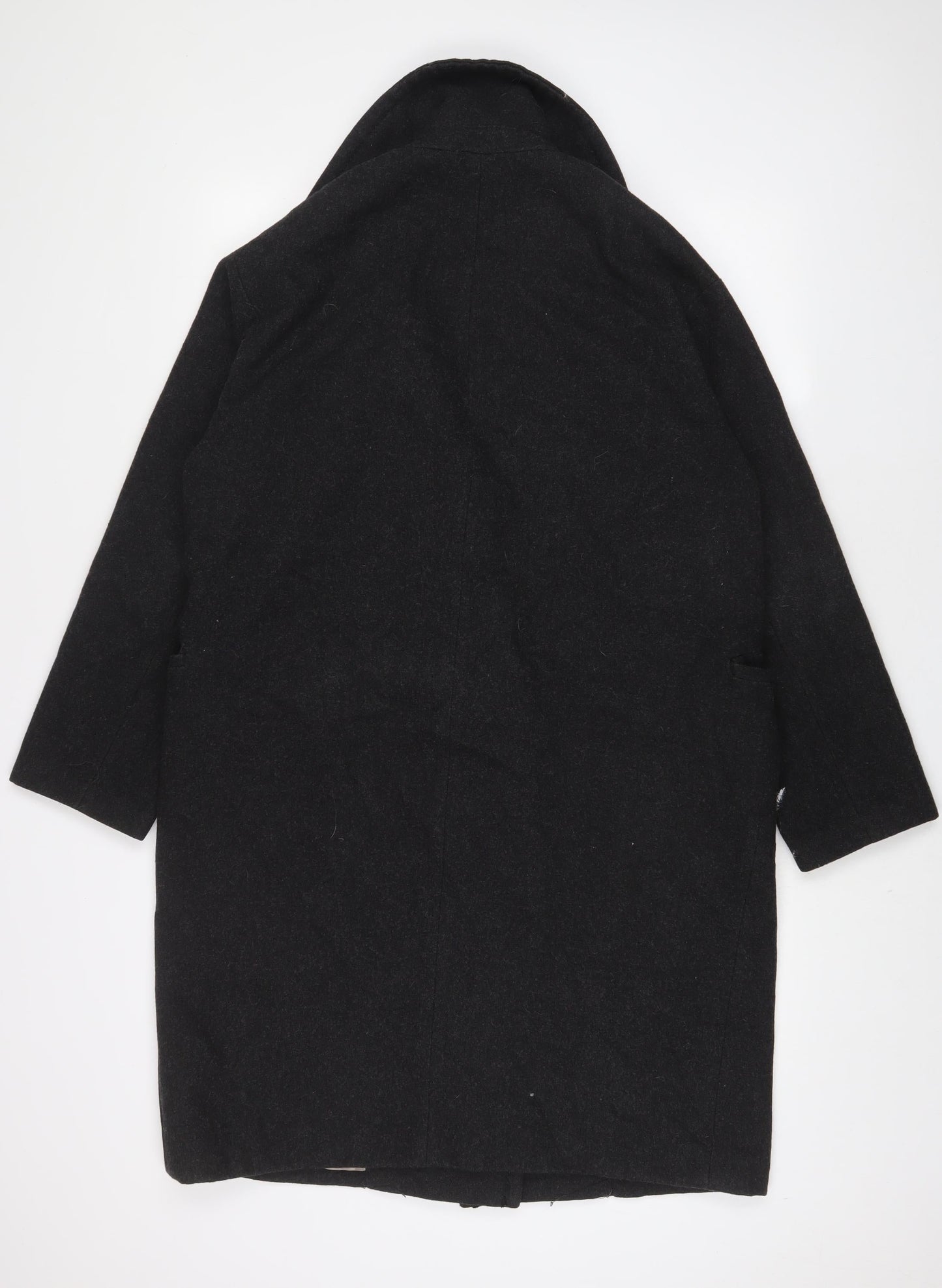 Womens UK Size 8 H&M Grey Overcoat