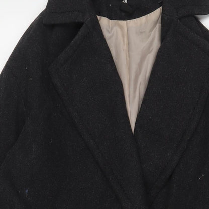Womens UK Size 8 H&M Grey Overcoat