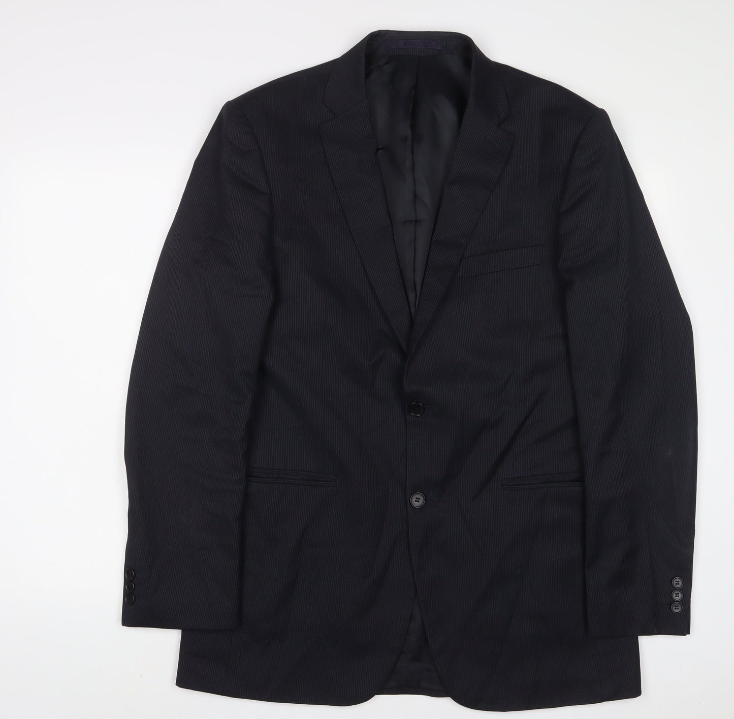 Mens UK Size 40 Karl Jackson Regular Blue Suit Jacket