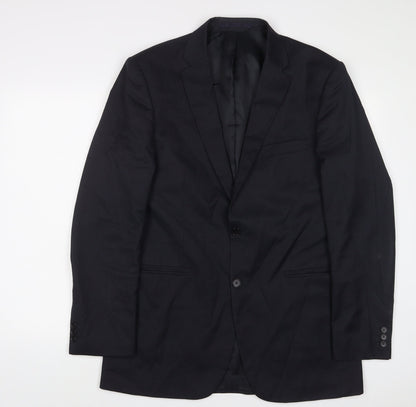 Mens UK Size 40 Karl Jackson Regular Blue Suit Jacket