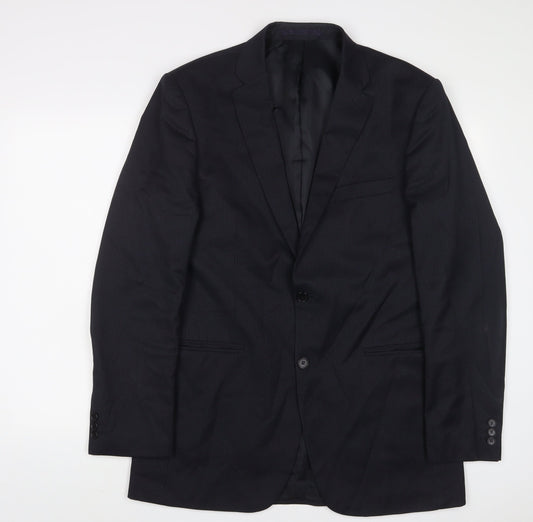 Mens UK Size 40 Karl Jackson Regular Blue Suit Jacket