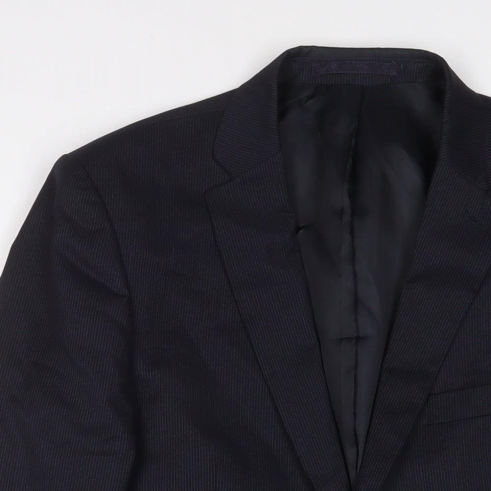 Mens UK Size 40 Karl Jackson Regular Blue Suit Jacket