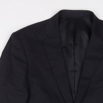 Mens UK Size 40 Karl Jackson Regular Blue Suit Jacket