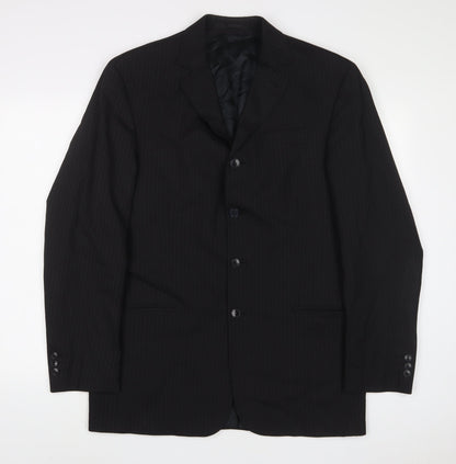 Mens UK Size 40 NEXT Regular Black Suit Jacket