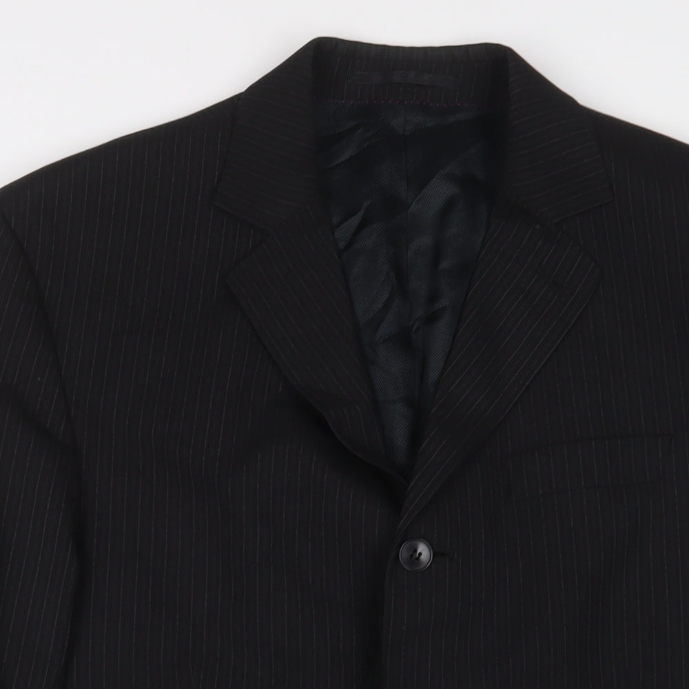 Mens UK Size 40 NEXT Regular Black Suit Jacket
