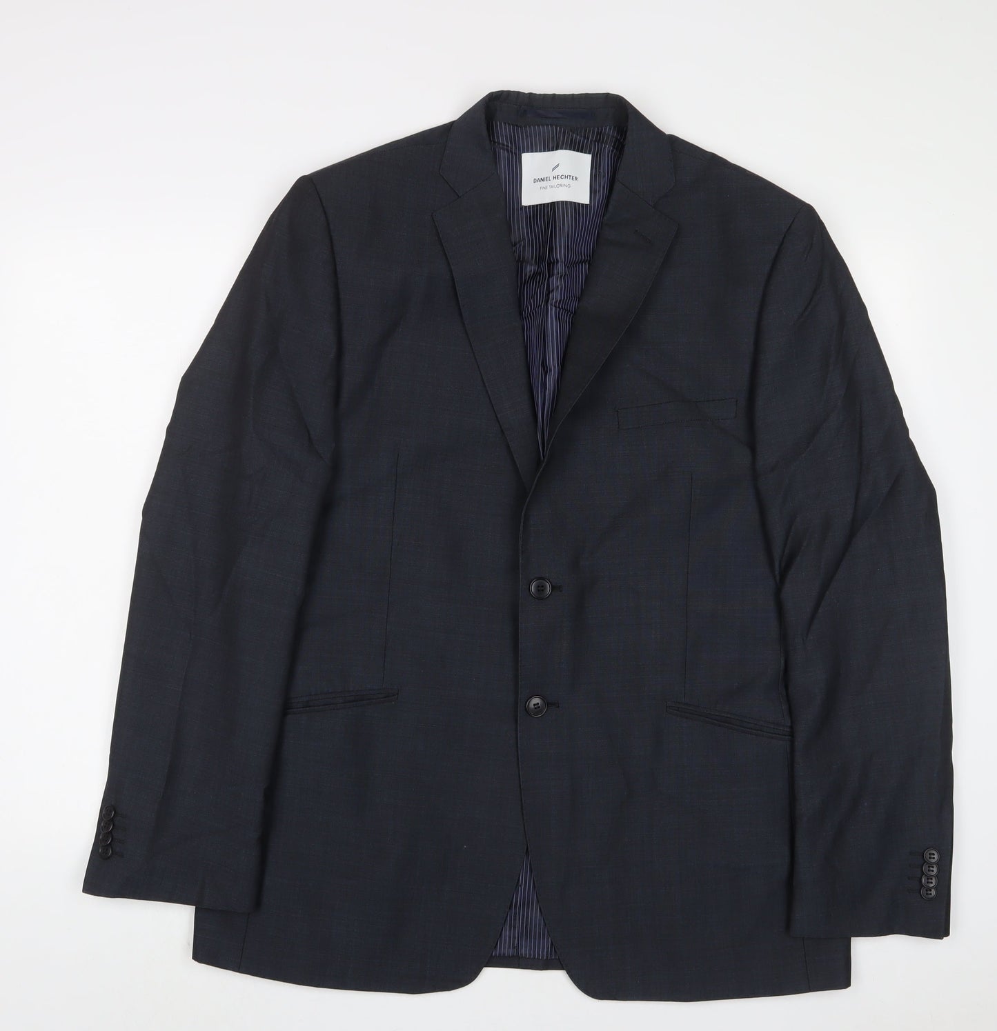 Mens UK Size 42 Daniel Hetcher Regular Blue Suit Jacket