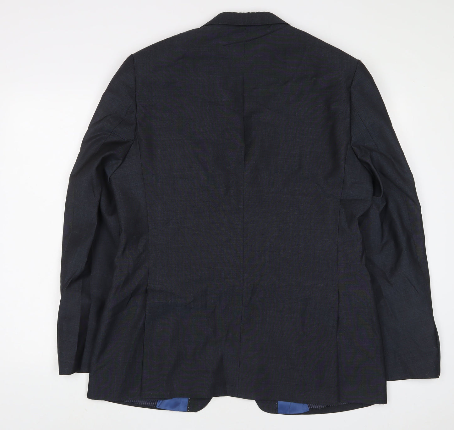Mens UK Size 42 Daniel Hetcher Regular Blue Suit Jacket