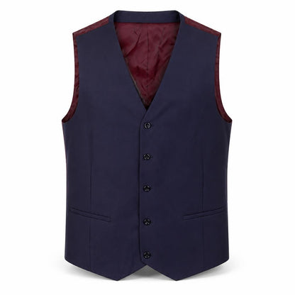 Harris & Howard Mens Blue Polyester Jacket Suit Waistcoat Size 46 Regular
