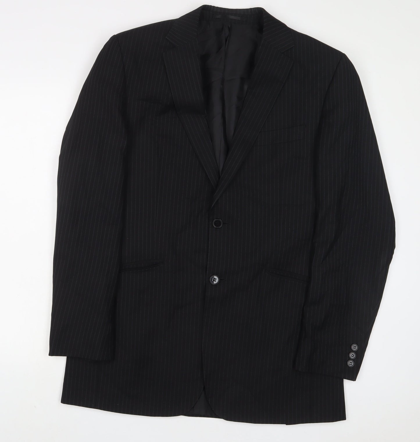 Mens UK Size 40 Karl Jackson Regular Black Suit Jacket