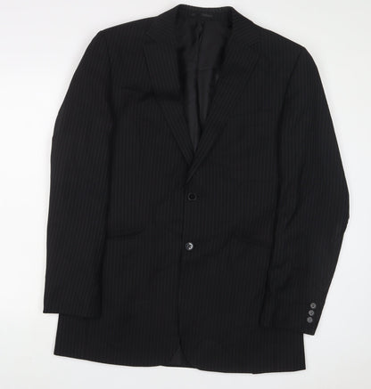 Mens UK Size 40 Karl Jackson Regular Black Suit Jacket