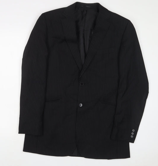 Mens UK Size 40 Karl Jackson Regular Black Suit Jacket