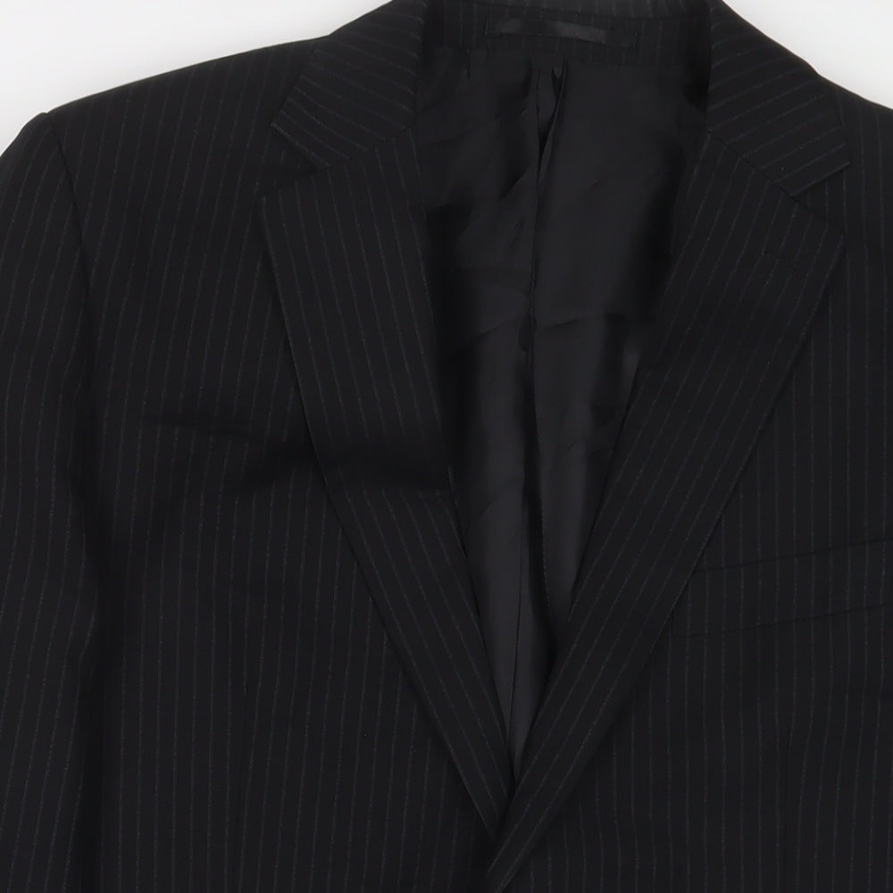 Mens UK Size 40 Karl Jackson Regular Black Suit Jacket
