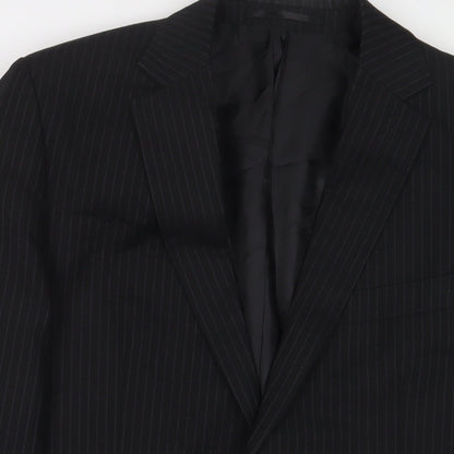 Mens UK Size 40 Karl Jackson Regular Black Suit Jacket