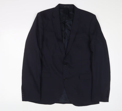 Mens UK Size 42 Selected Homme Regular Blue Suit Jacket
