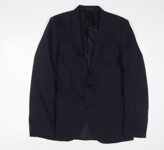 Mens UK Size 42 Selected Homme Regular Blue Suit Jacket