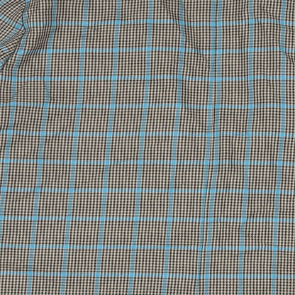 COLLUSION Womens Black Plaid Jacket Blazer Size 14 Button