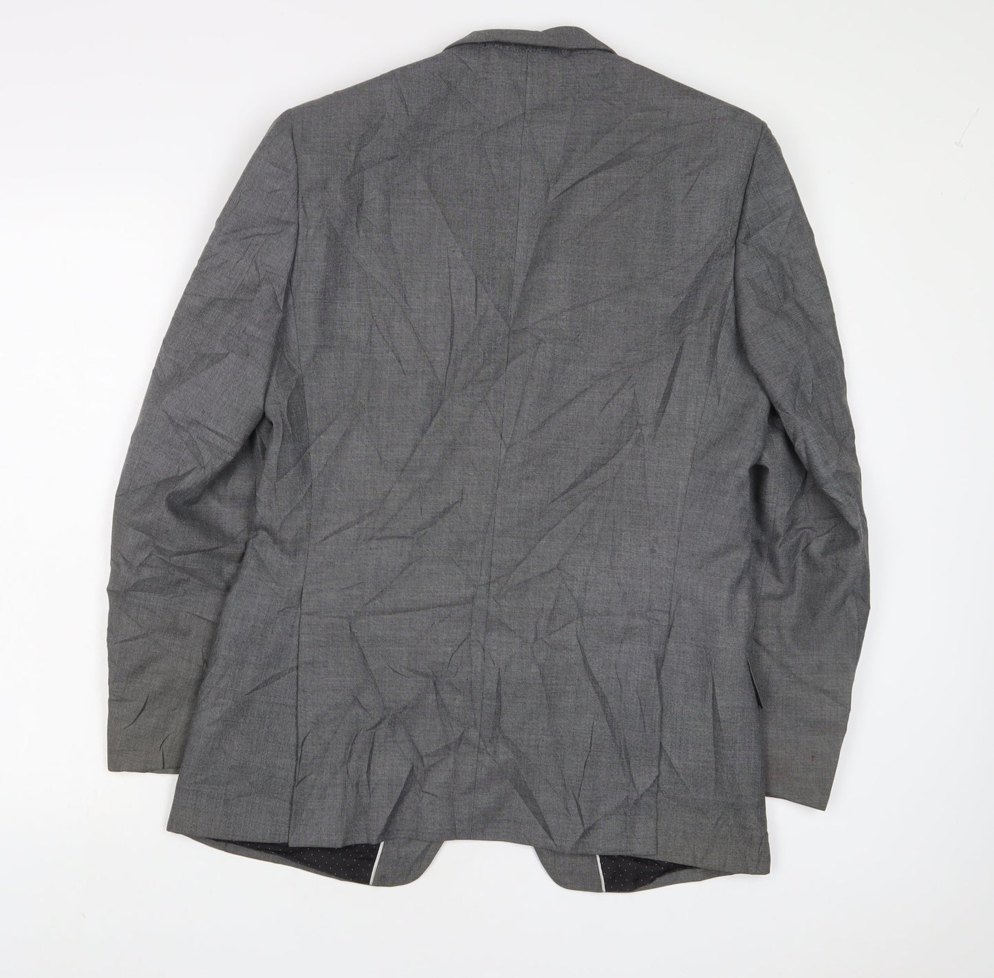 Mens UK Size 38 Limited Collection Regular Grey Suit Jacket