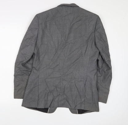 Mens UK Size 38 Limited Collection Regular Grey Suit Jacket