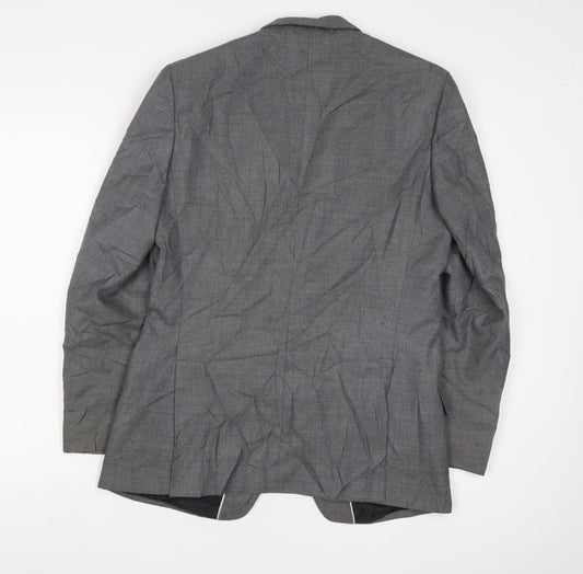 Mens UK Size 38 Limited Collection Regular Grey Suit Jacket