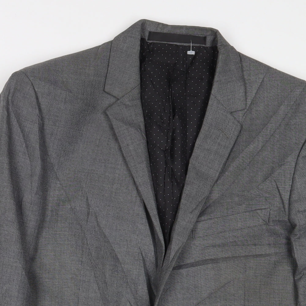Mens UK Size 38 Limited Collection Regular Grey Suit Jacket