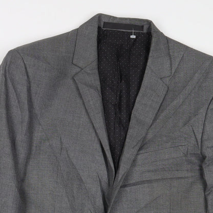 Mens UK Size 38 Limited Collection Regular Grey Suit Jacket