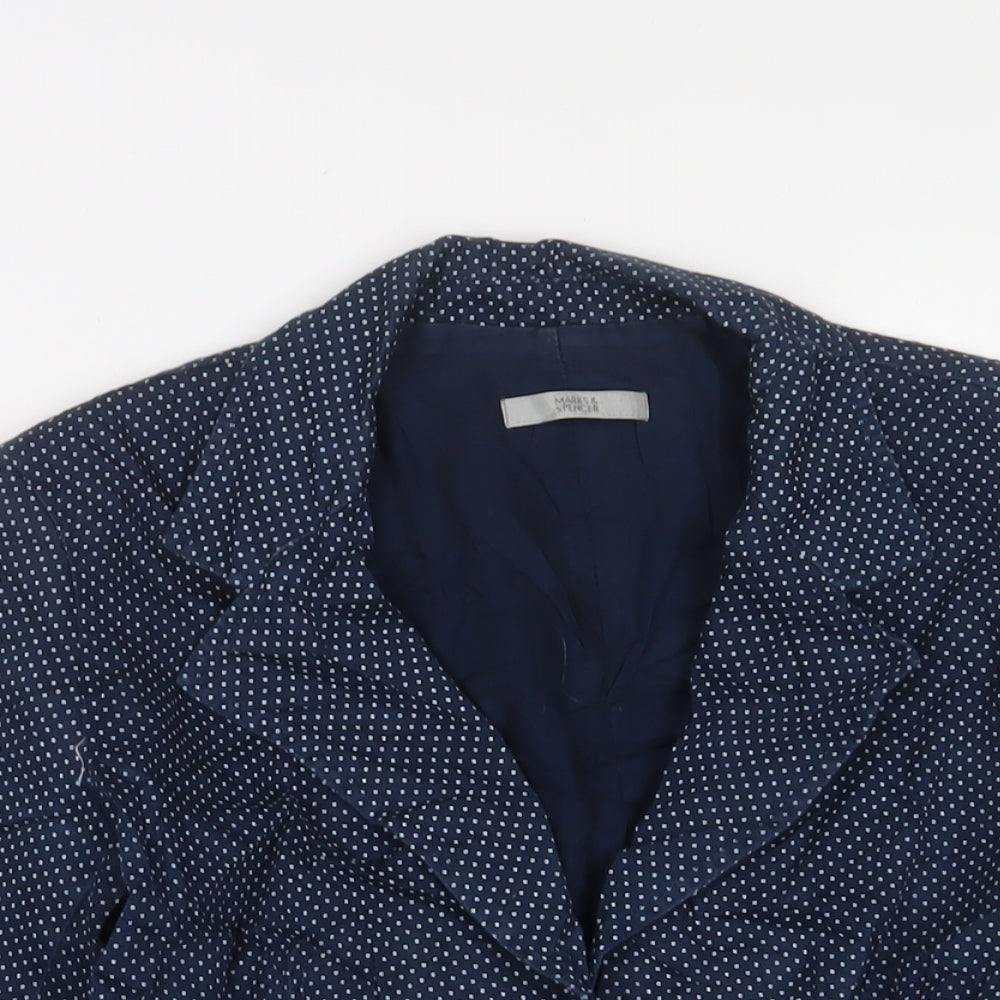 Womens UK Size 12 Marks and Spencer Blue Jacket