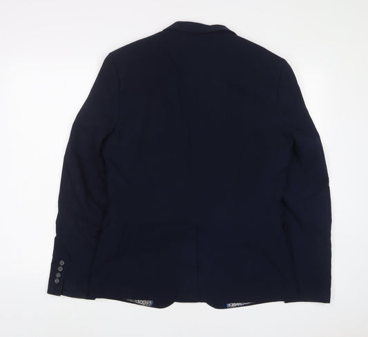Mens UK Size 40 OneSixFive Regular Blue Suit Jacket