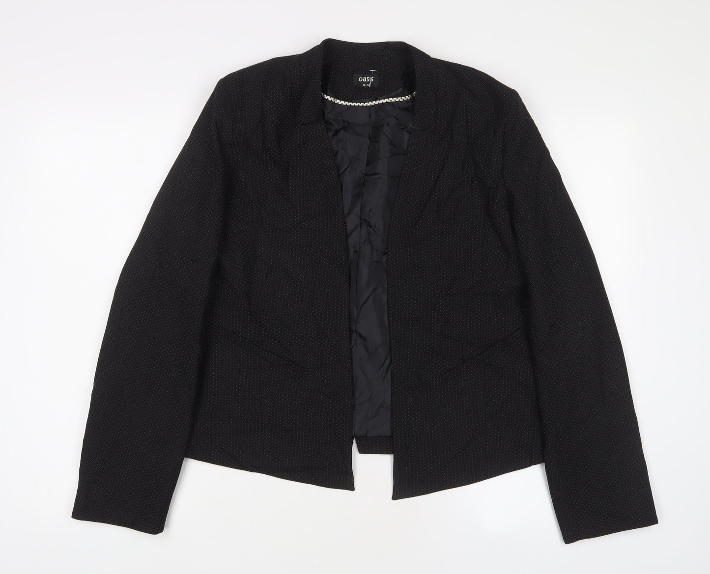 Womens UK Size 16 Oasis Black Jacket