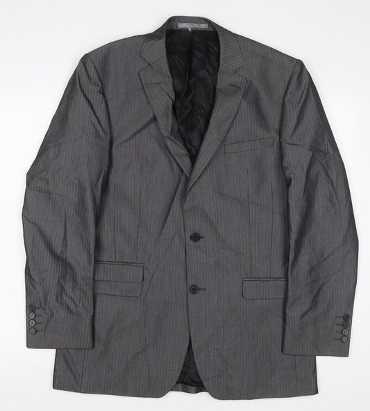 Mens UK Size 40 Limehaus Regular Grey Suit Jacket