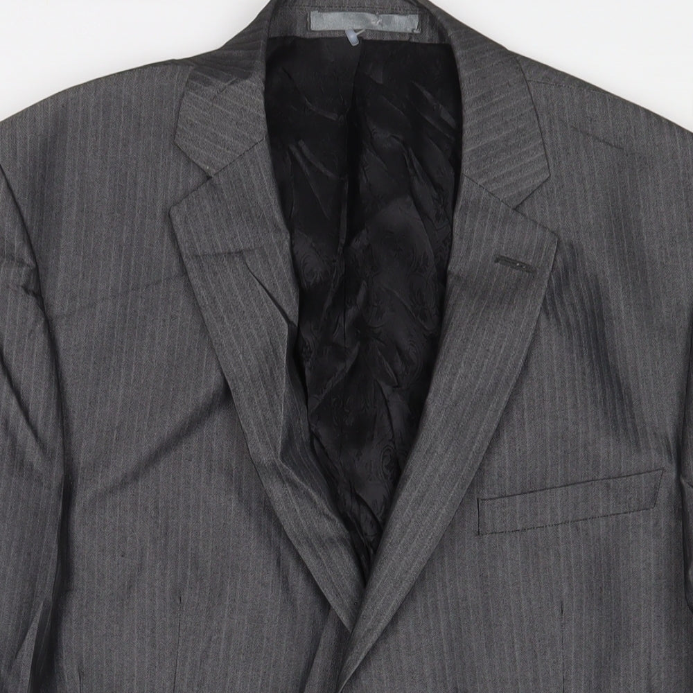 Mens UK Size 40 Limehaus Regular Grey Suit Jacket