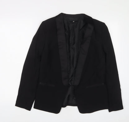 H&M Womens Black Jacket Blazer Size 12 - Open