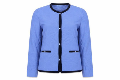 Jack Murphy Womens Blue Jacket Size 10 Button