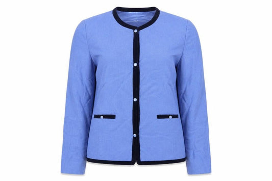 Jack Murphy Womens Blue Jacket Size 10 Button