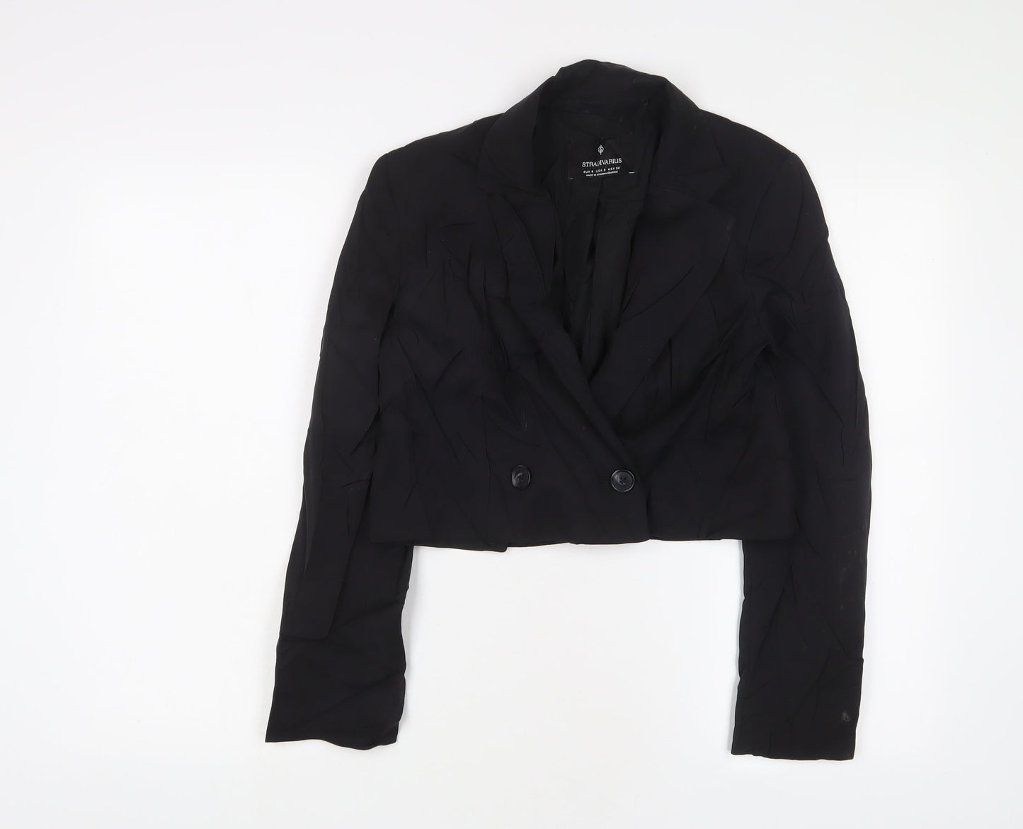 Womens UK Size S Stradivarius Black Jacket