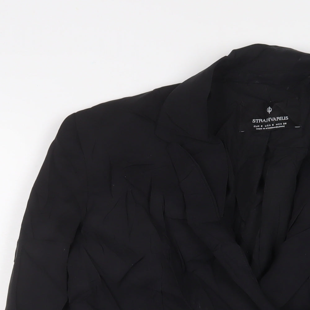 Womens UK Size S Stradivarius Black Jacket