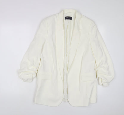 Womens UK Size 10 Marks and Spencer White Jacket