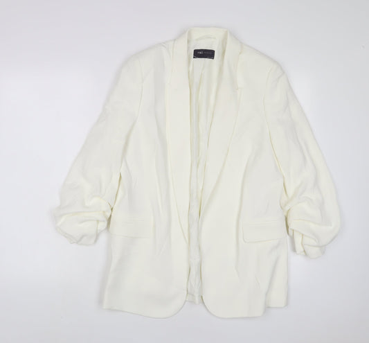 Womens UK Size 10 Marks and Spencer White Jacket
